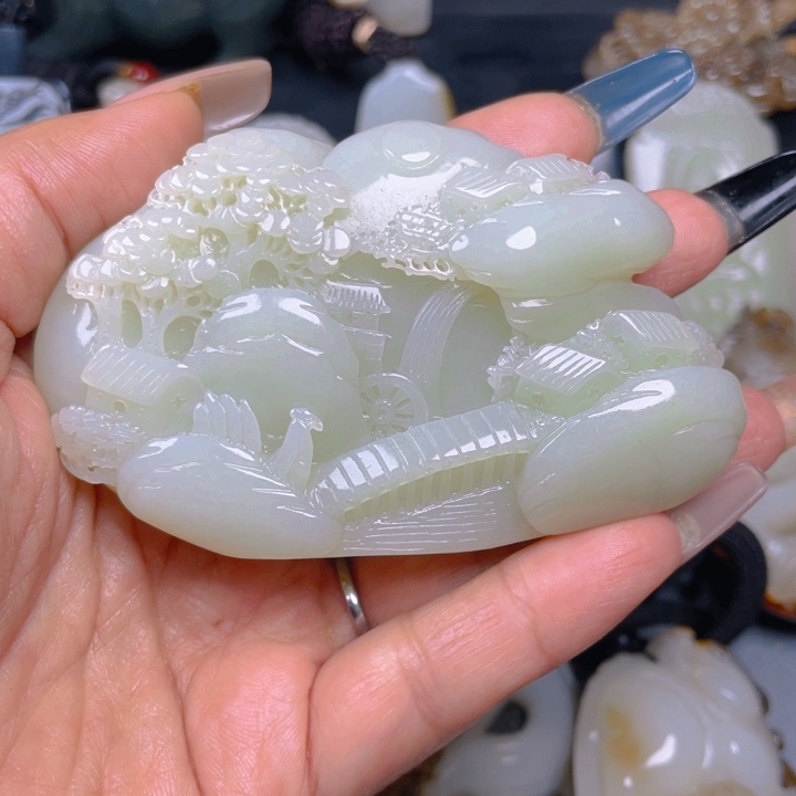 和田玉挂件未镶嵌