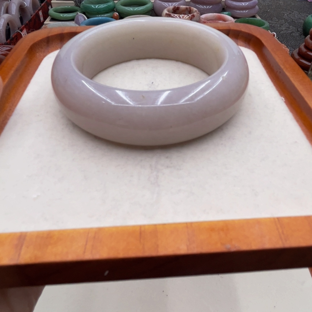 石英质玉未镶嵌圈口58