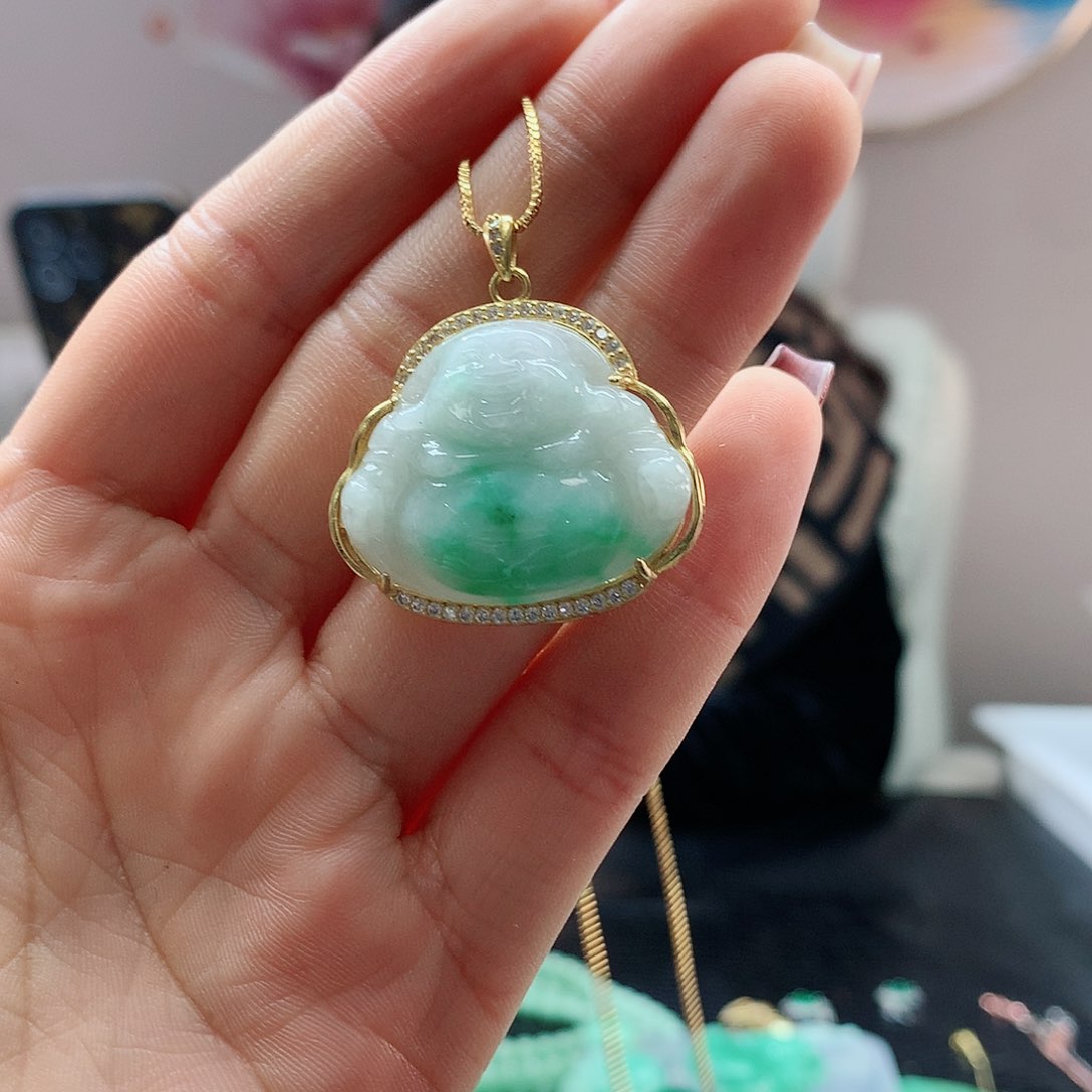 【闪购商品】翡翠吊坠(赠链)银S925镶嵌