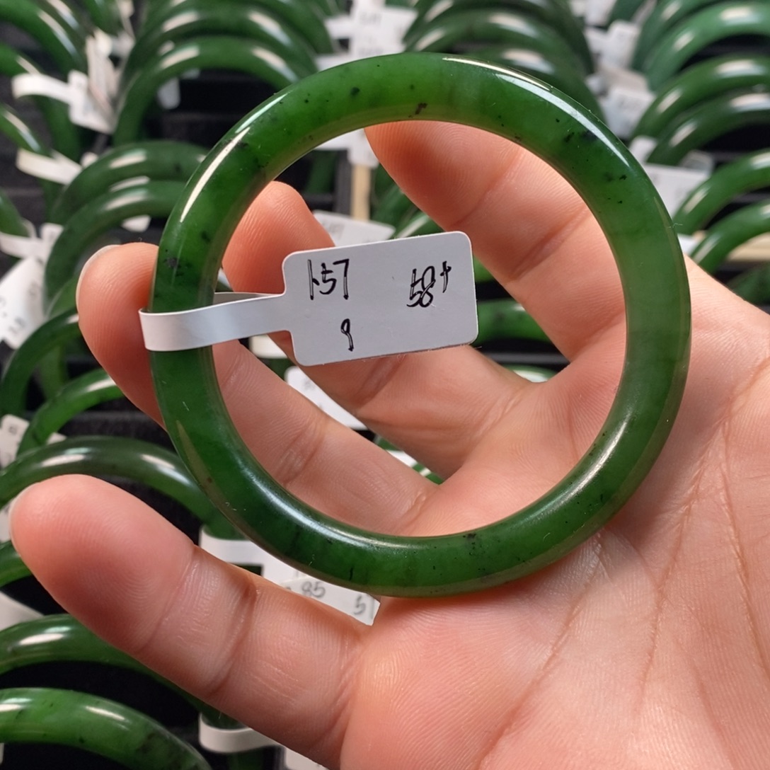 和田玉（碧玉）未镶嵌手镯58