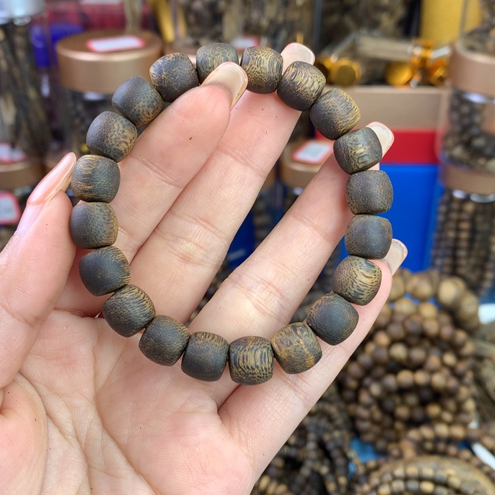 沉香沉香碎屑1.0鼓珠单圈