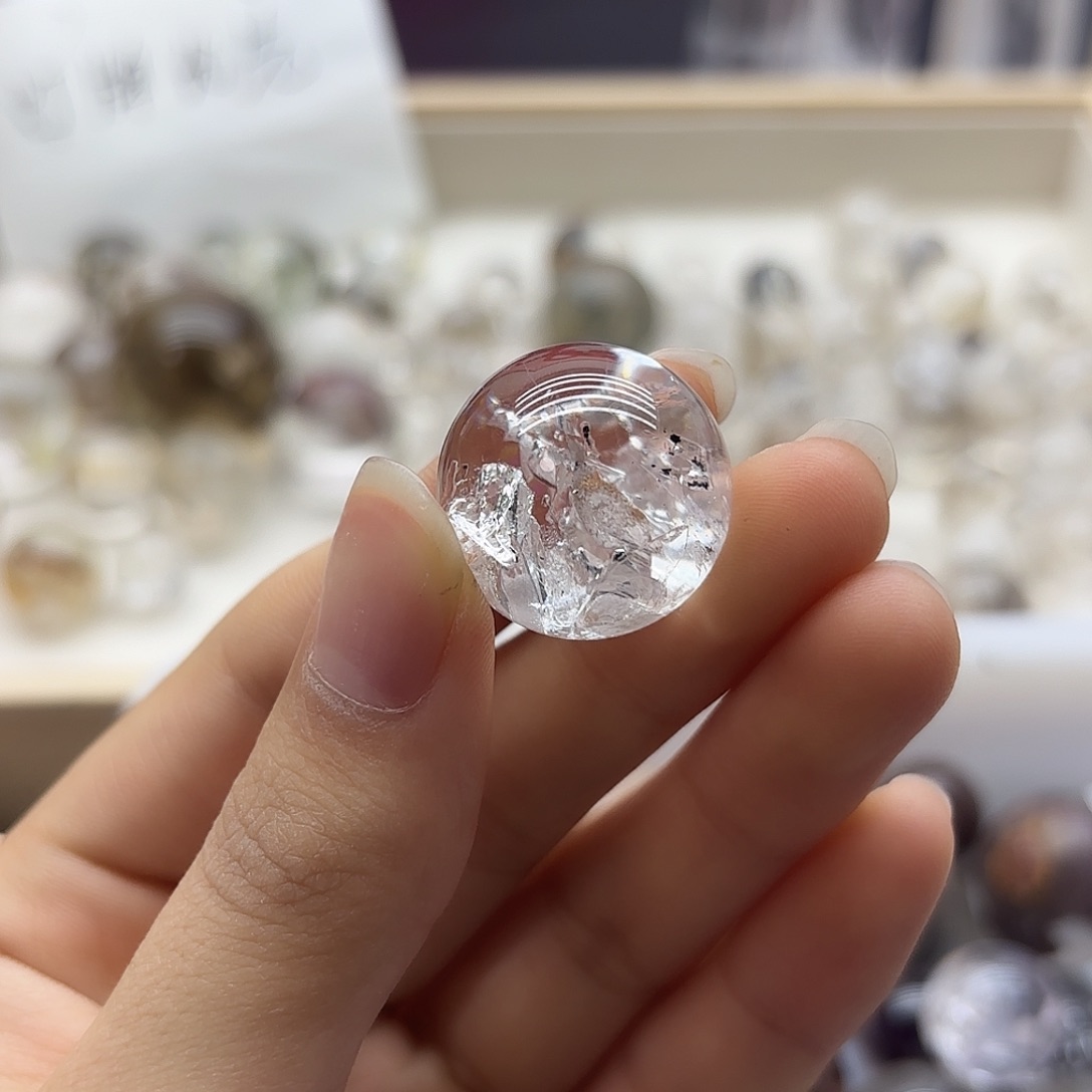 雯***雯水晶珠宝半成品未镶嵌376