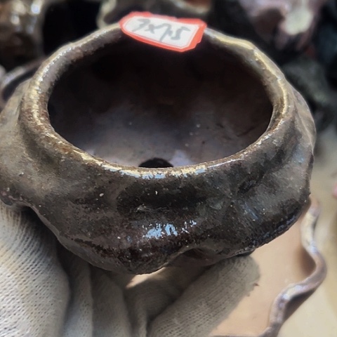 红陶?*粗陶花盆手工