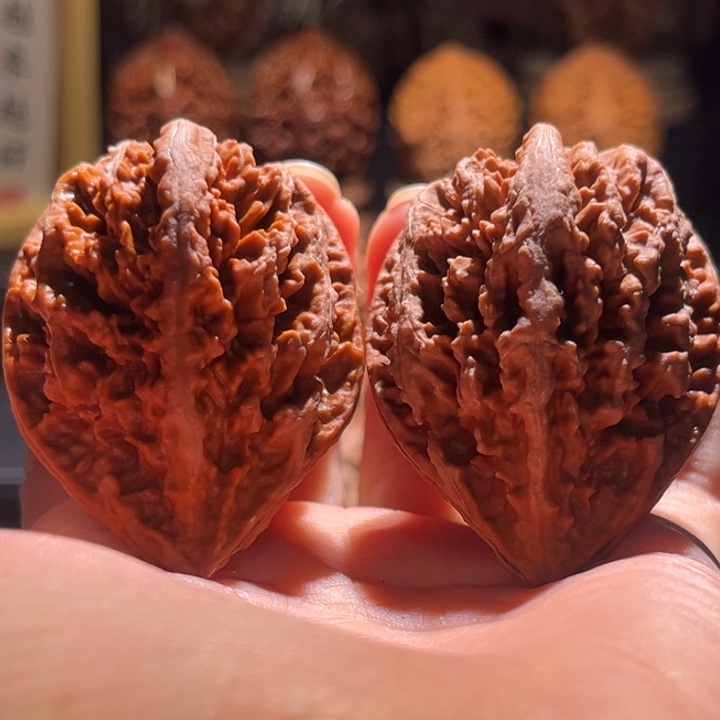 吊坠文玩核桃金三角12