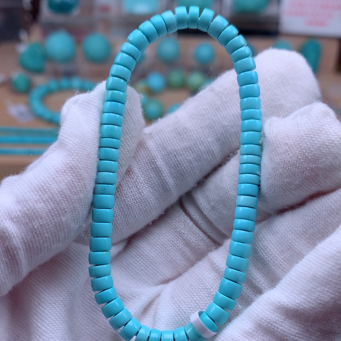 绿松石未镶嵌珠宝奇石4.7mm