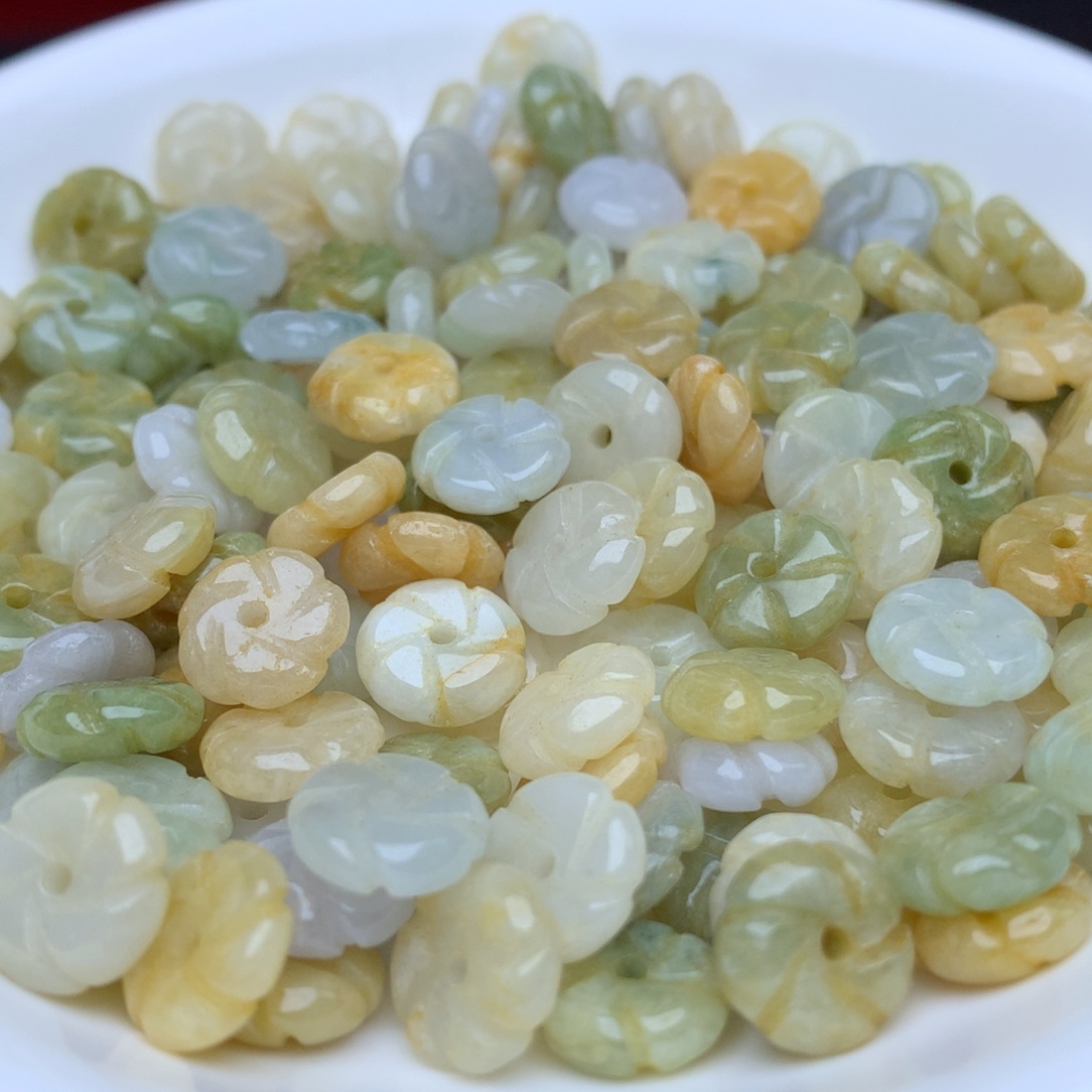 【闪购商品】翡翠手链未镶嵌卡9冰多宝花花20个