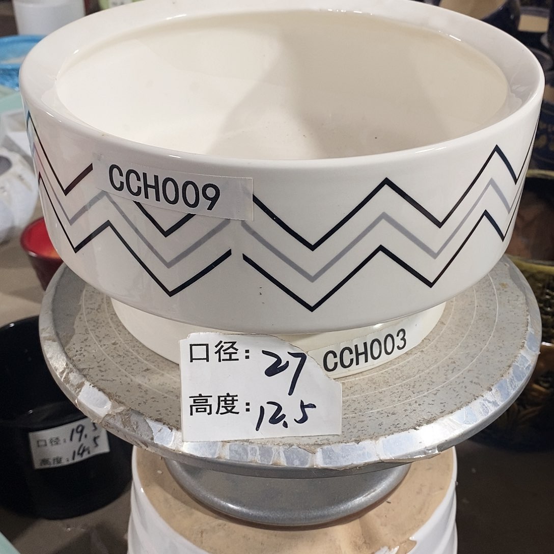 【闪购商品】陶瓷微瑕花盆-CCH009-1个大号