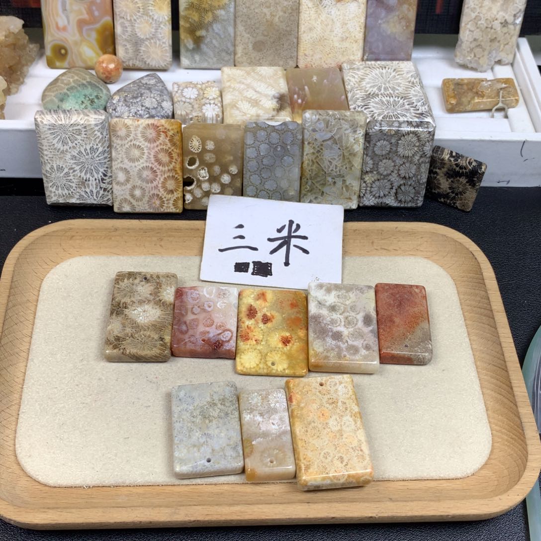 好***！未镶嵌无硅化珊瑚（珊瑚玉）