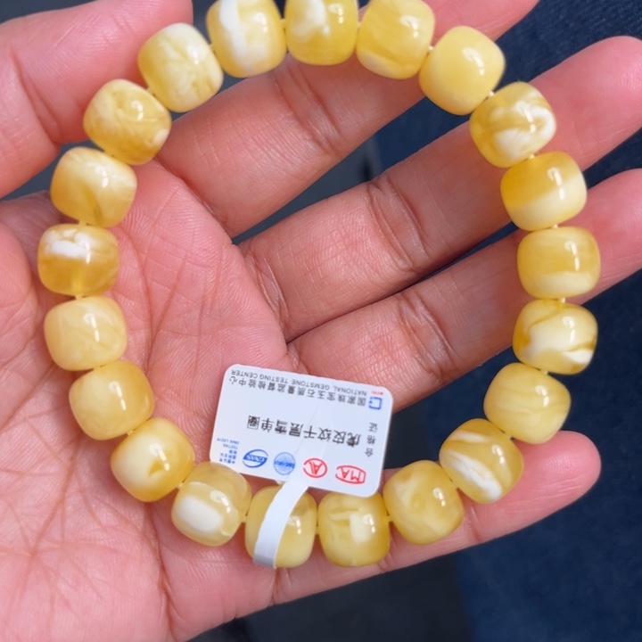 琥珀未镶嵌珠宝奇石M76号10.6+金白妖花