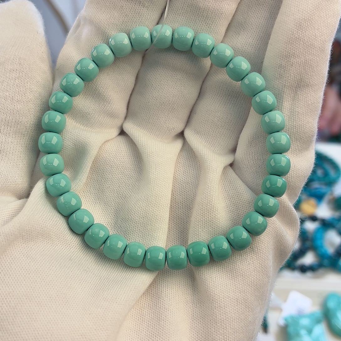 绿松石未镶嵌挂件6mm