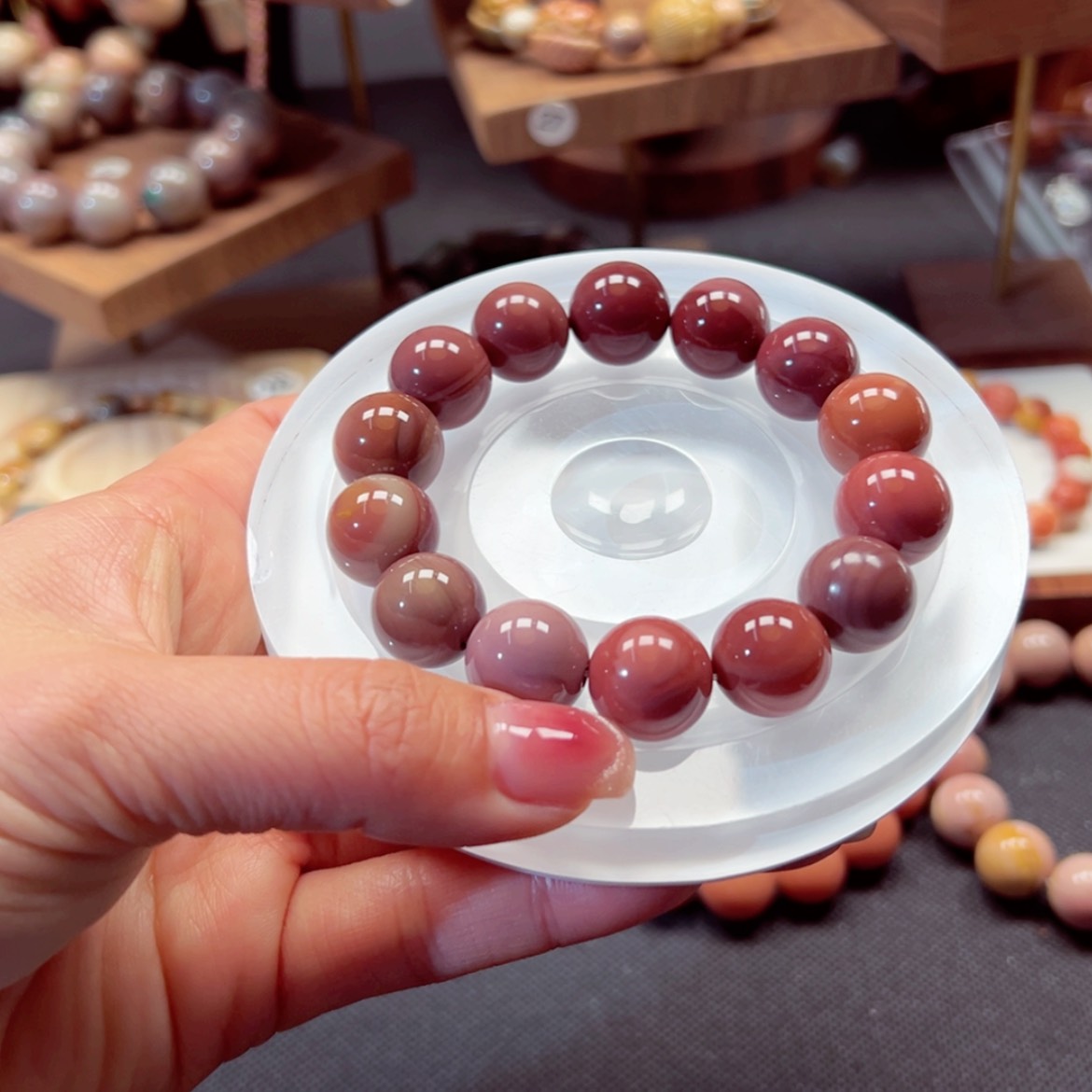 【闪购商品】石英质玉手链未镶嵌脆****甜20