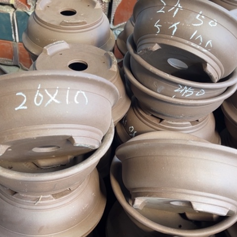 紫砂花盆紫砂处理6个