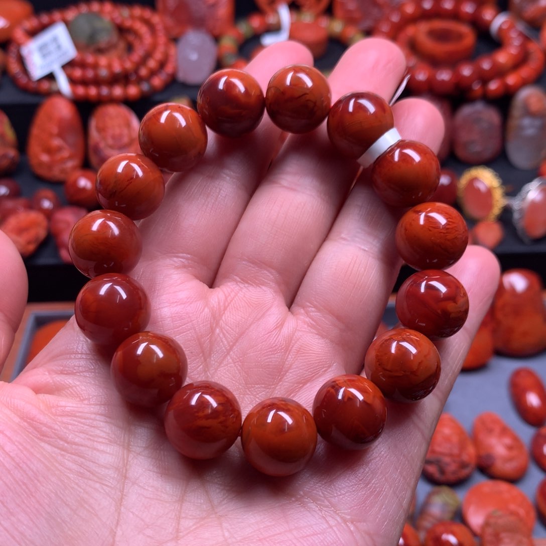 南红玛瑙14m m未镶嵌