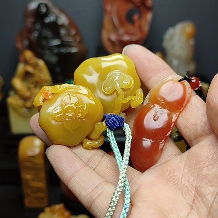 寿山石朵***猫寿山芙蓉石假一赔十