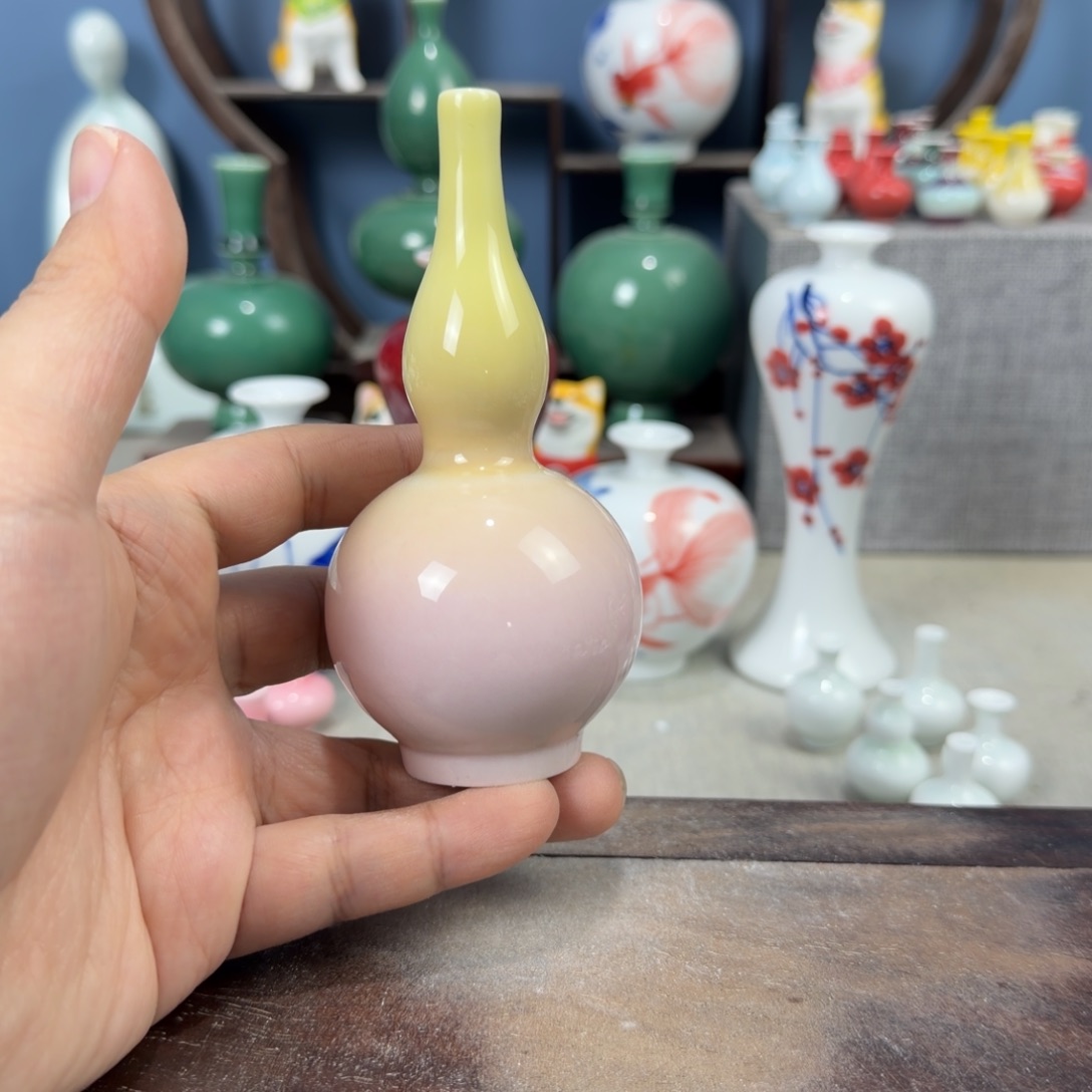 陶瓷手工小花器摆件