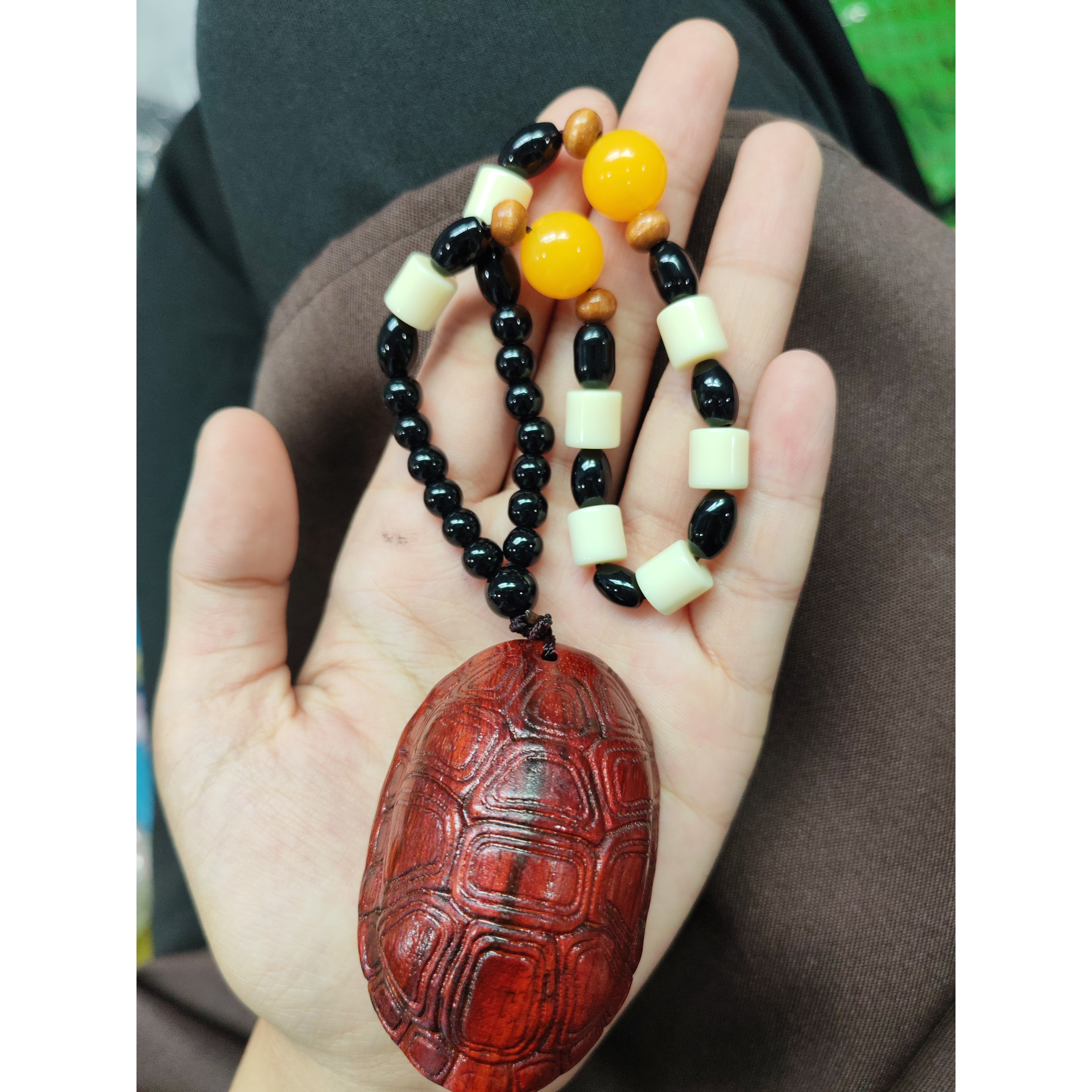 【无礼盒】紫檀手把件 富甲天下 zx 1020