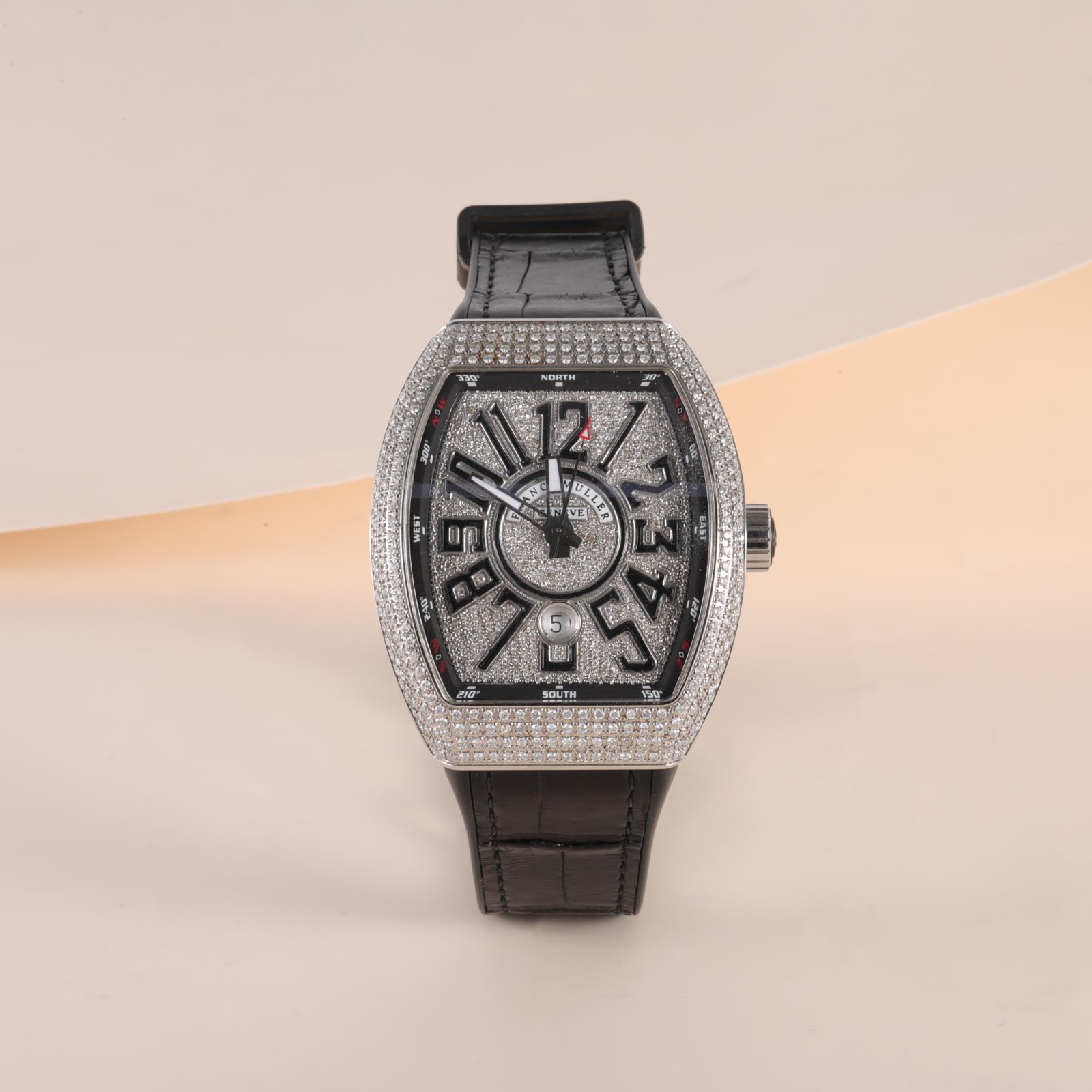 99新 Franck Muller/法兰克穆勒 【黑黑】 法穆兰 后镶钻手表