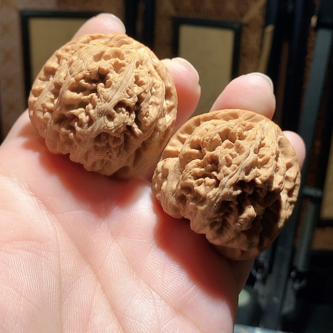 文玩核桃把件42大粗筋全品
