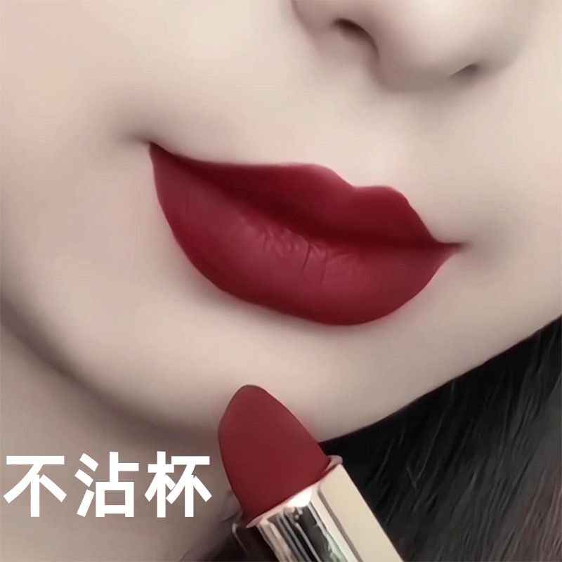 新款不掉色不沾杯姨妈色口红素颜百搭显白不挑肤防水持久不脱妆