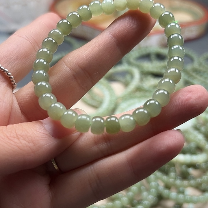 和田玉未镶嵌手链071