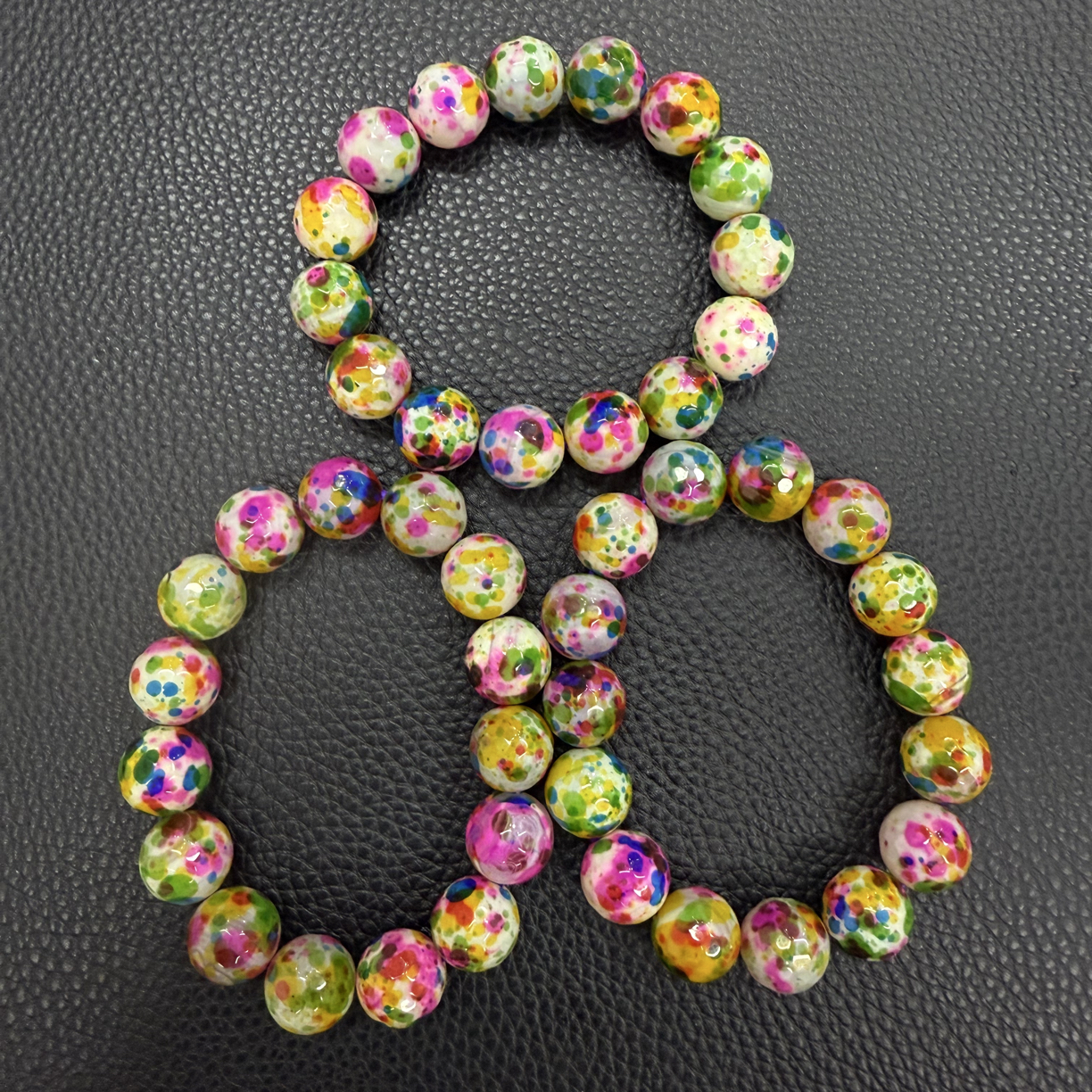  时尚彩切面手串（多样性拍一发一）