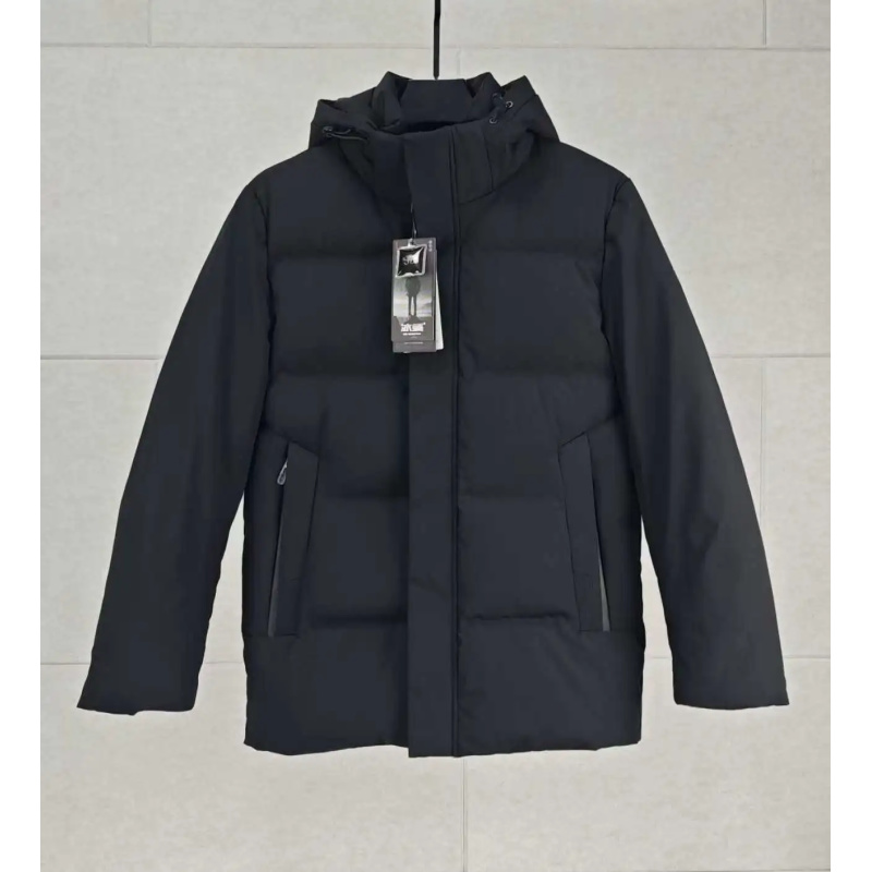 【大月严选】90%鸭绒防泼水面料男士短款商务加厚连帽羽绒-79527