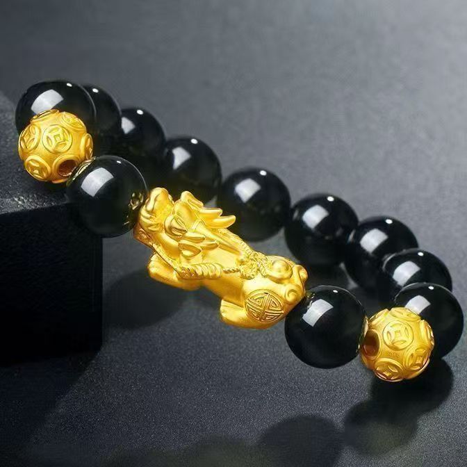  【苏苏严选】简约男士手串合金貔貅手串sh91234赠礼盒