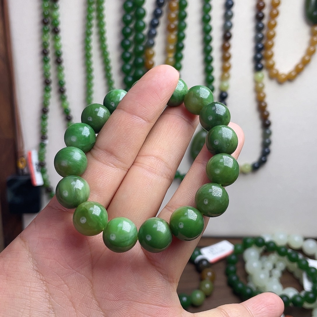 和田玉未镶嵌手链