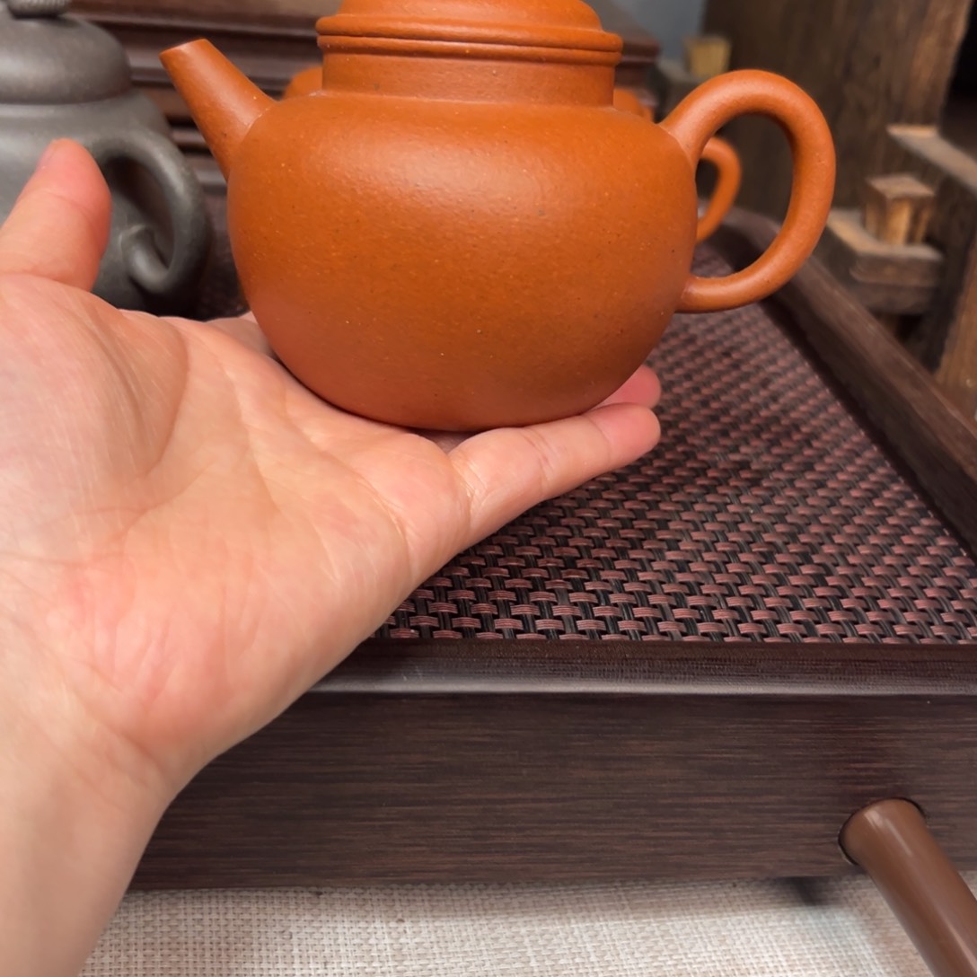 紫砂茶壶好***树全手莲子