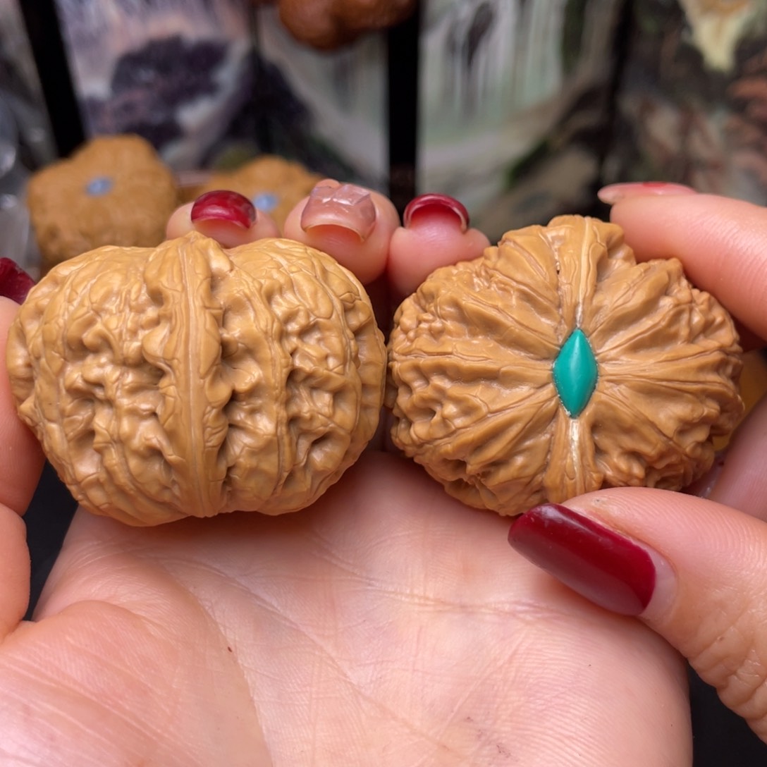 文玩核桃把件张*娃44平谷元宝