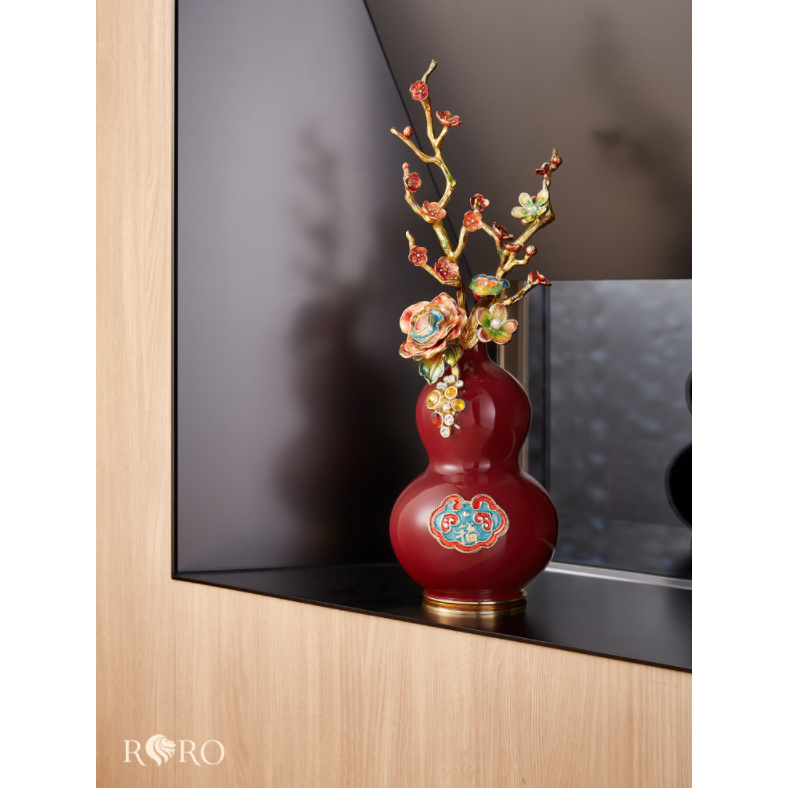 鸿福花开摆件创意工艺饰品