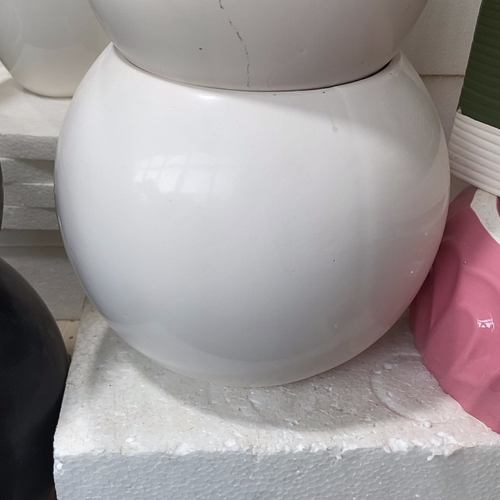 陶摆件陶盆有孔 瑕疵介意勿拍