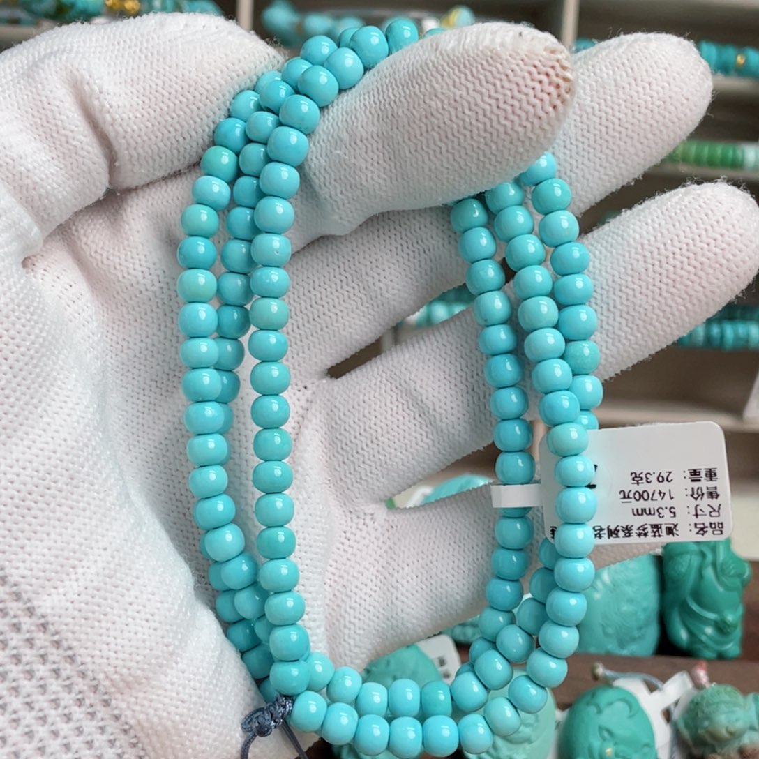 绿松石未镶嵌迦蓝老型长链1