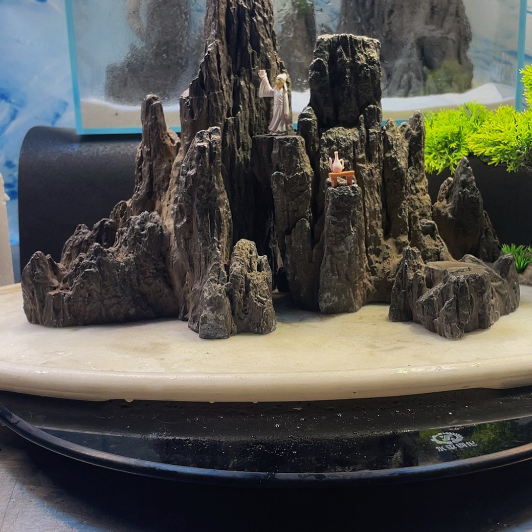 888云门仙台鱼缸造景