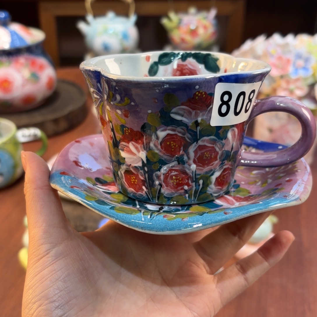 景德镇手绘高温釉下彩陶瓷茶具