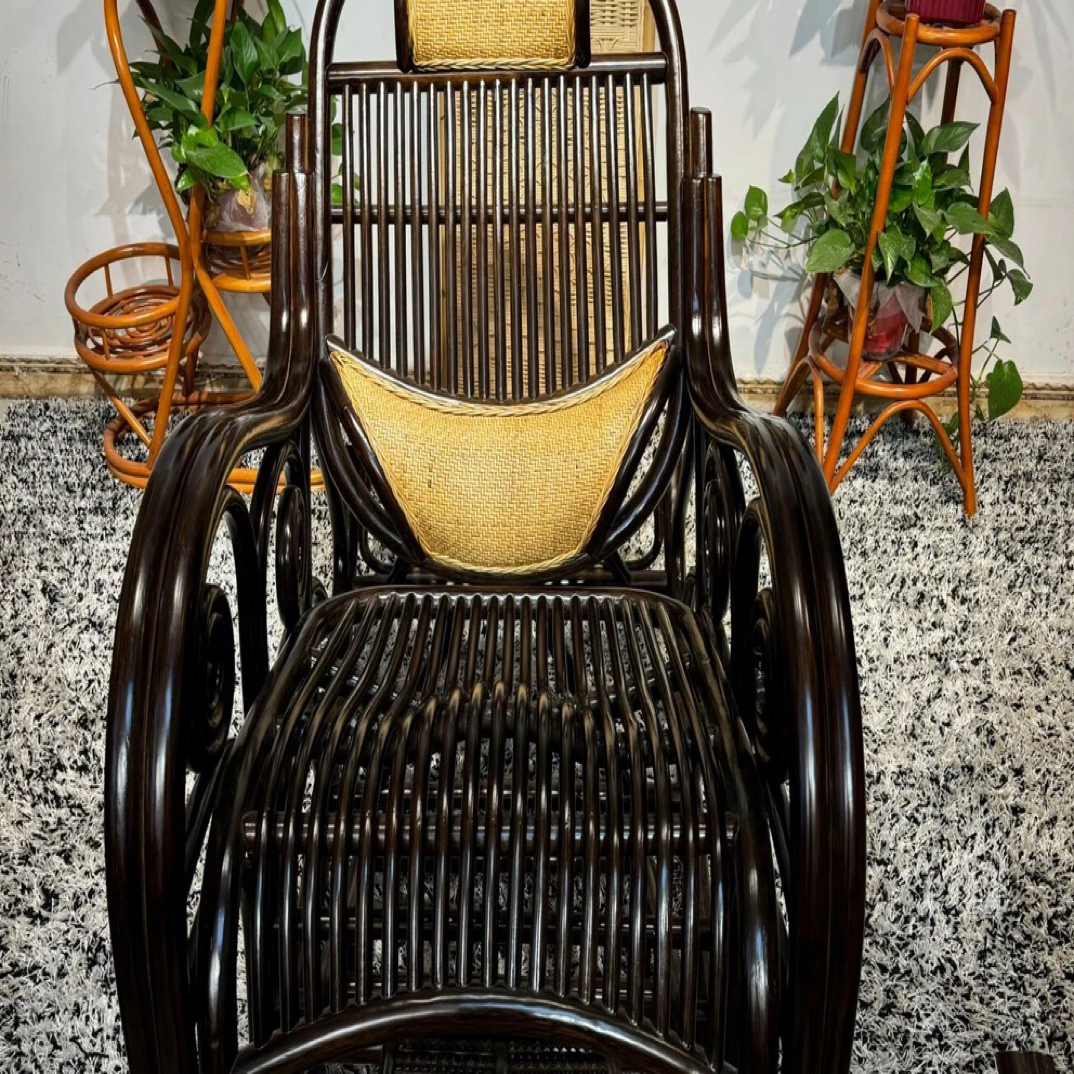 户外桌椅套件室外新中式休闲椅茶几艺术金丝玛瑙藤椅子藤编单人