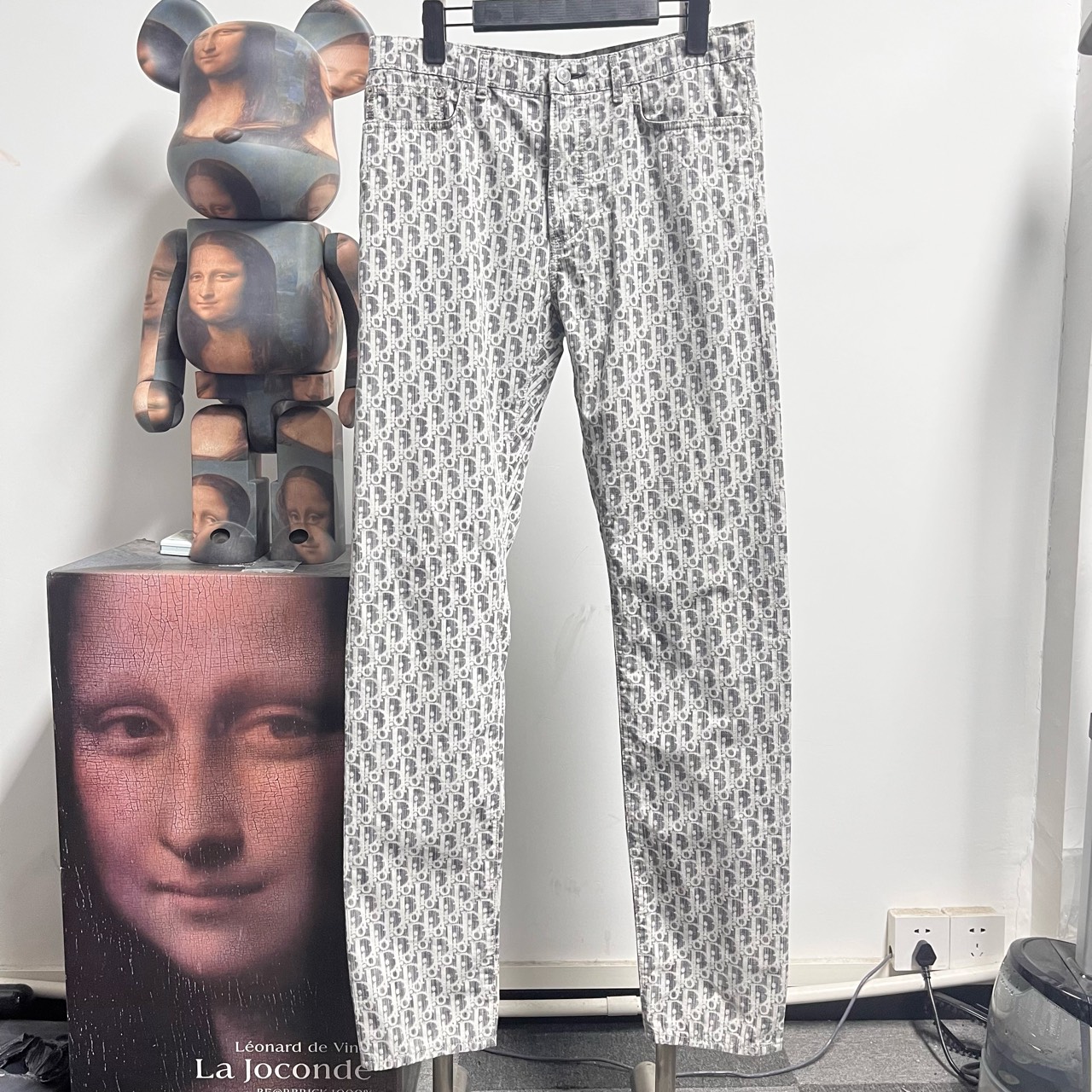 99新 DIOR/迪奥 sfDior迪奥满印牛仔裤j1911尺码31