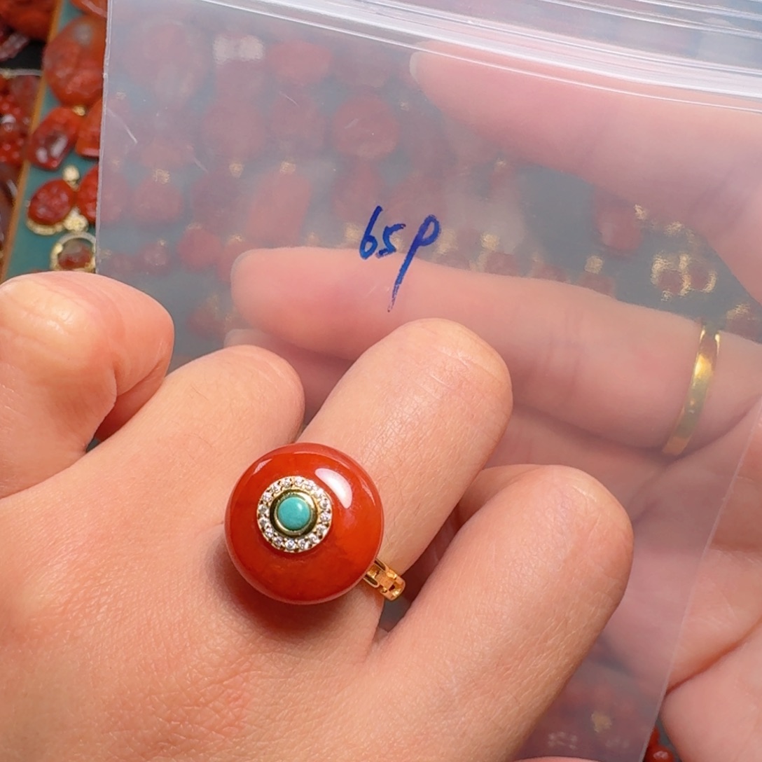 南红玛瑙南红银S925镶嵌