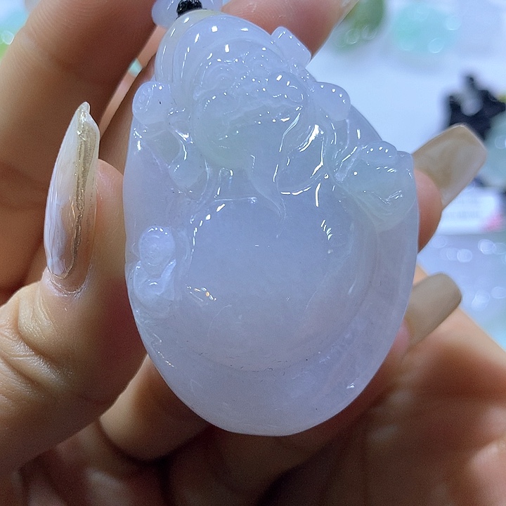 翡翠颈饰未镶嵌天然翡翠A货吊坠