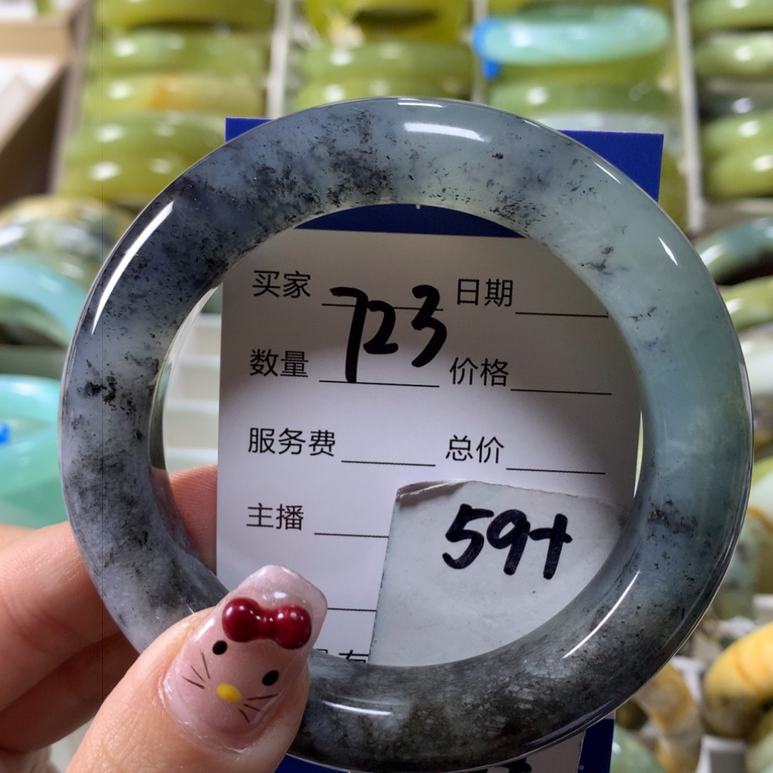 蛇纹石玉手镯未镶嵌723