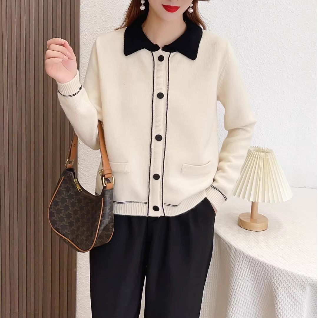 【方领羊驼毛】女士新款2025年秋冬季针织开衫上衣女毛衣外套
