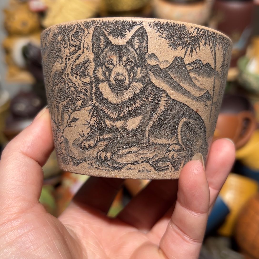 紫砂茶杯宜兴紫砂主人杯