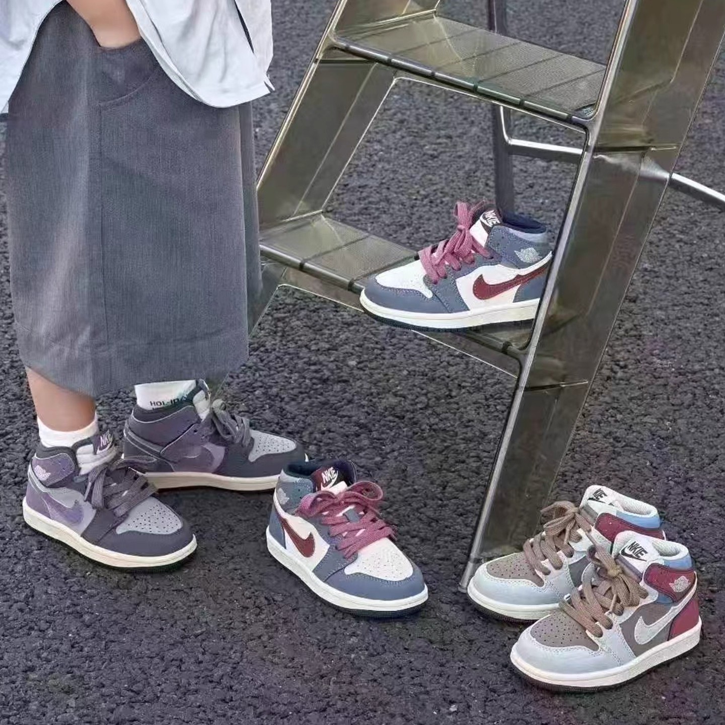 潮牌儿童鞋秋冬新款加绒二棉男童休闲户外运动鞋6-16岁女童鞋百搭