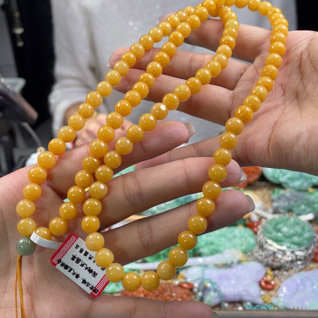 翡翠颈饰未镶嵌代编织