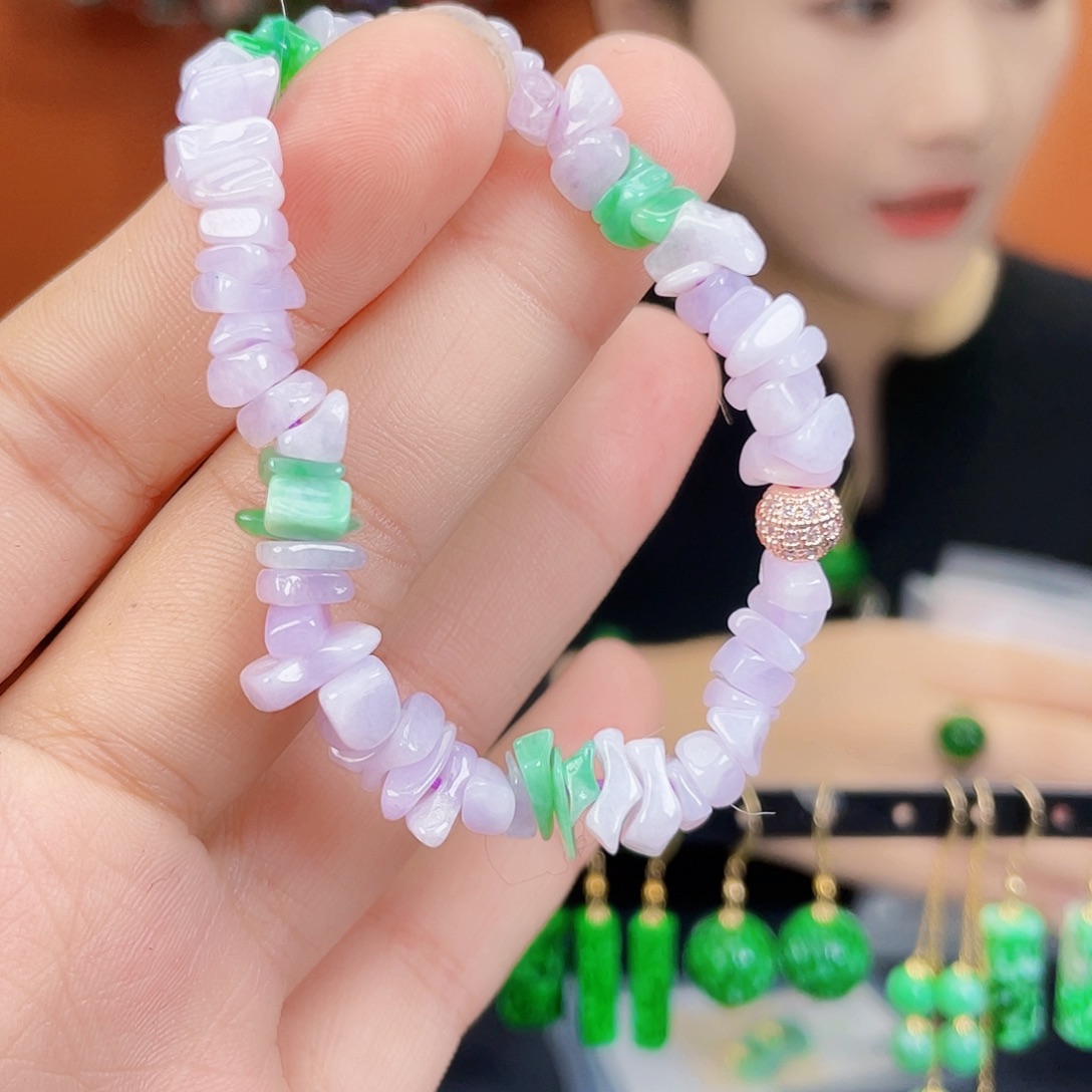 翡翠未镶嵌耳饰饰品