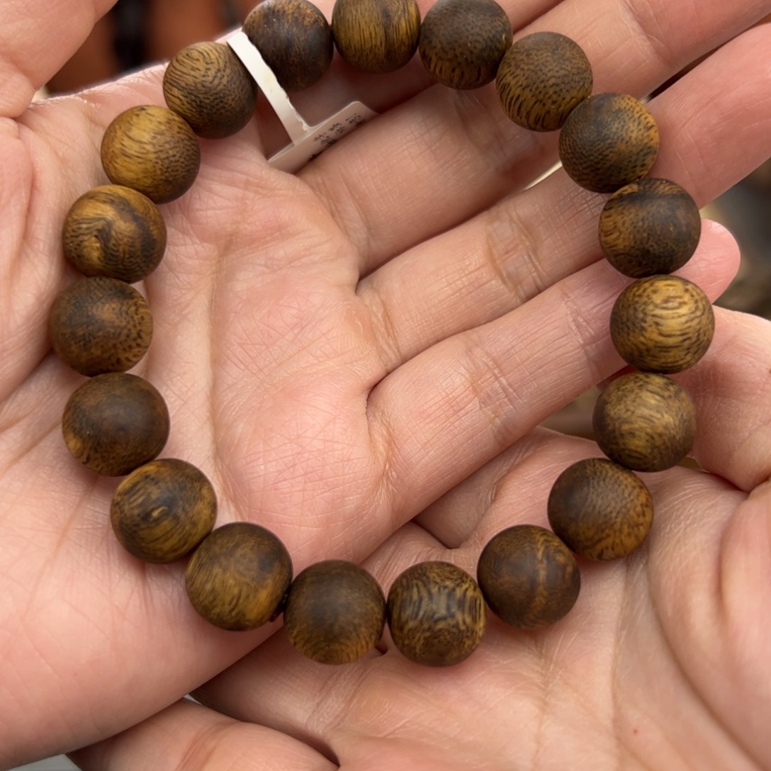 沉香手串奇楠沉香手串11mm圆珠单多样性发货一条A002