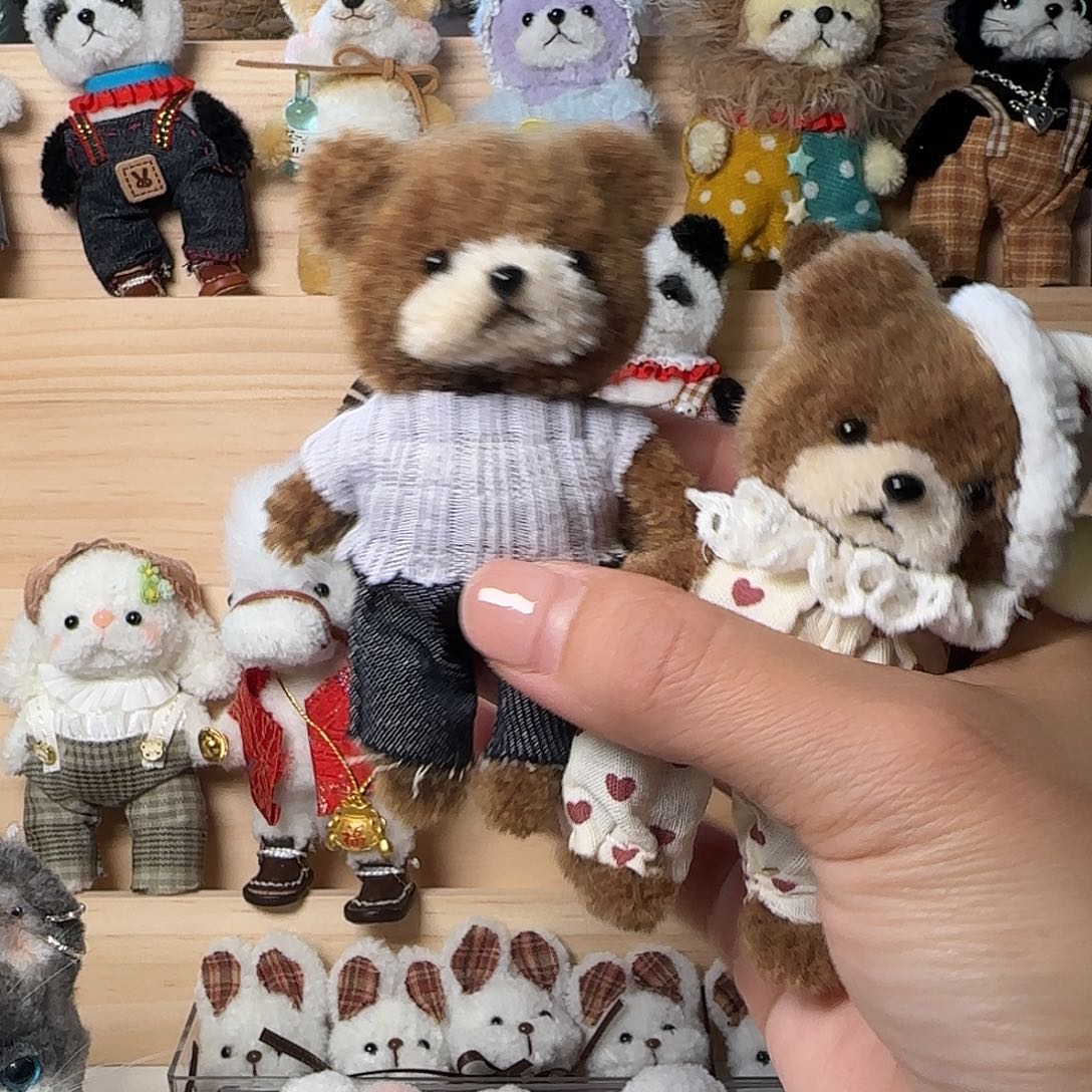 愉***快有机玻璃晚安小熊温馨小熊