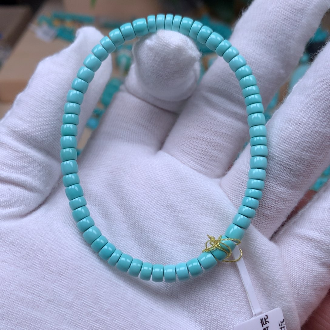 绿松石精品直切4.5未镶嵌