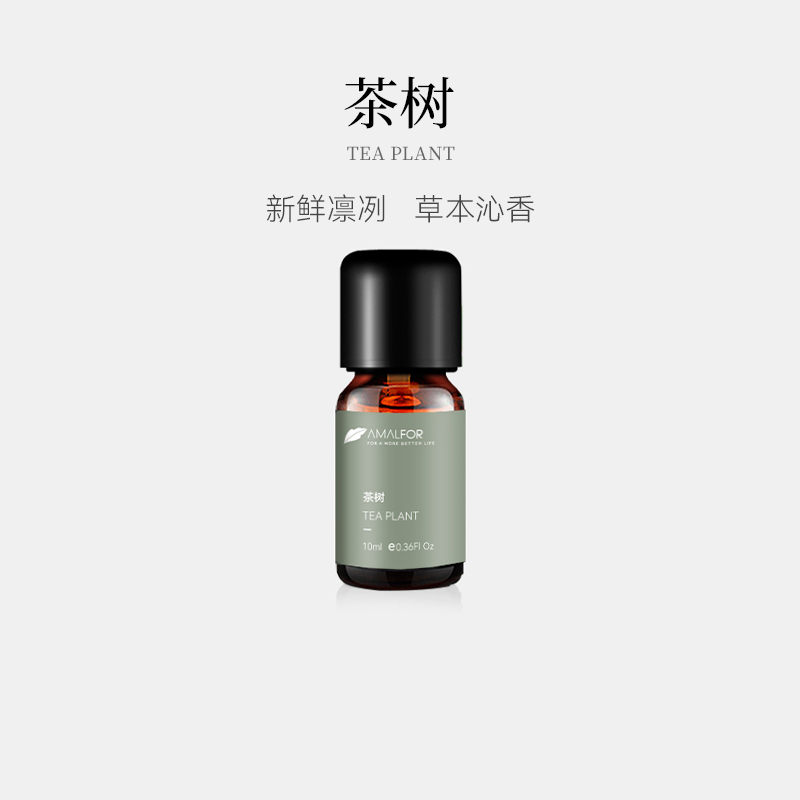 AMALFOR阿马尔菲茶树单方精油清冽强劲安心洁净天然植物精油扩香