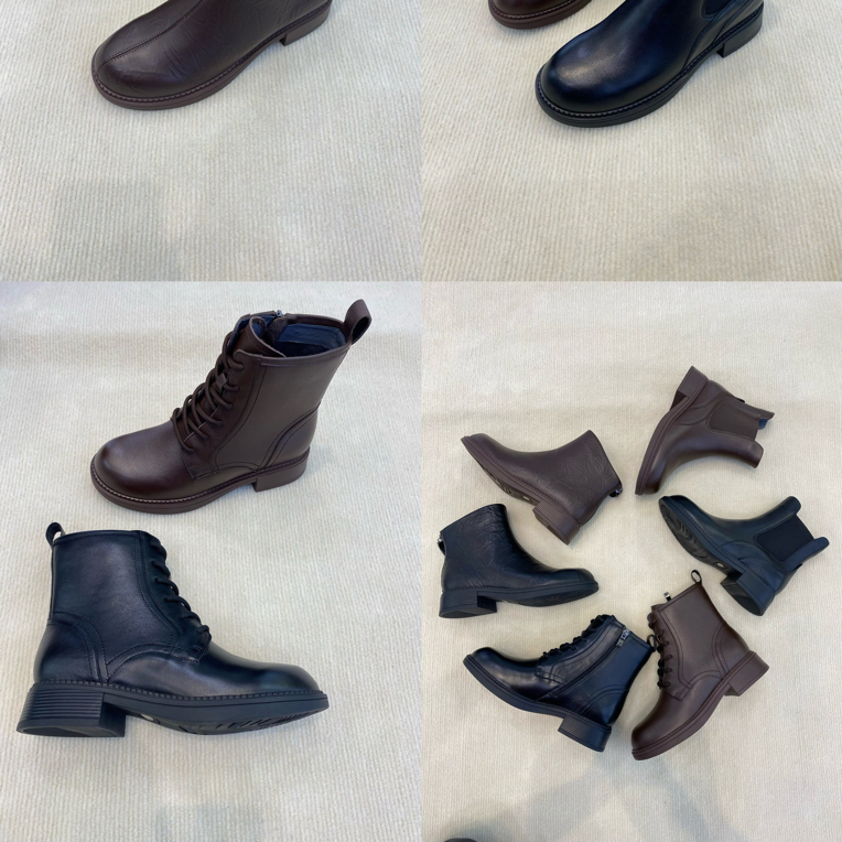 310-400法式尖头镂空休闲风细跟高跟短靴气质秋冬百搭女靴